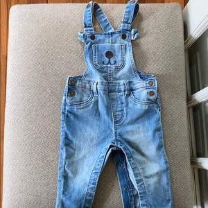 H&M bear overalls 6-9 mo NWOT